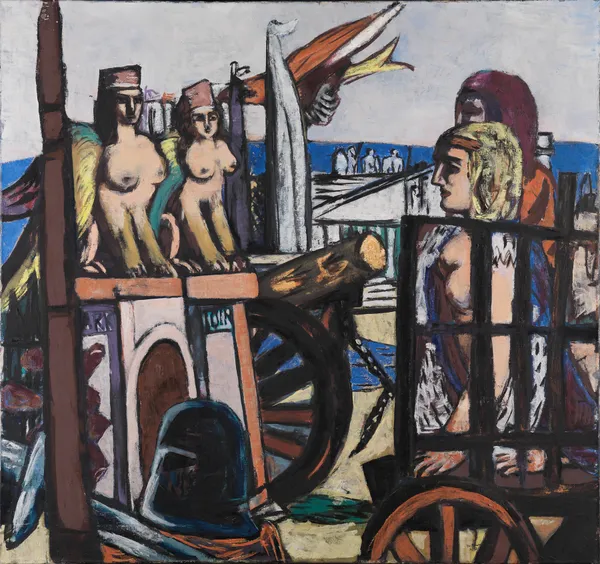 Der Abtransport der Sphinxe av Max Beckmann
