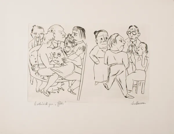 Ebbi; Illustrations for Acts I and II av Max Beckmann