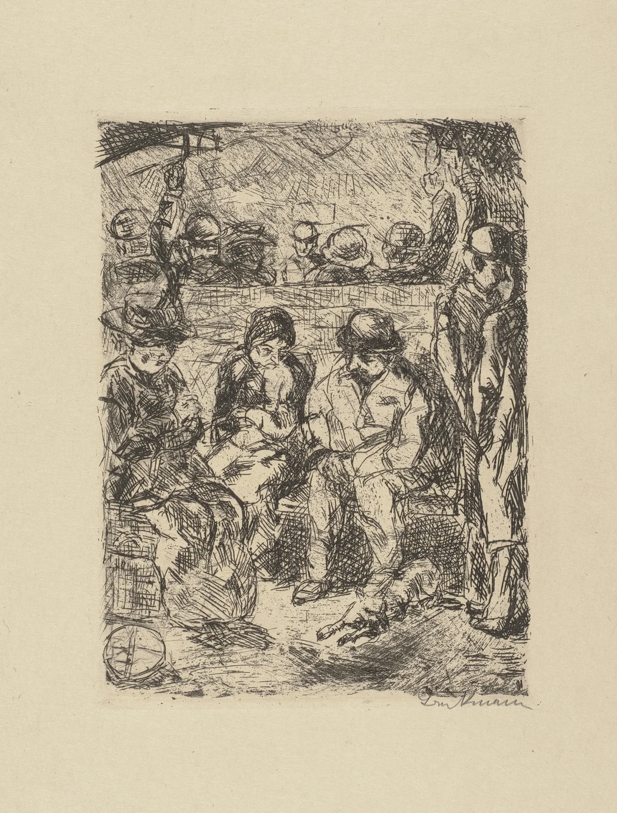 Fourth Class II av Max Beckmann