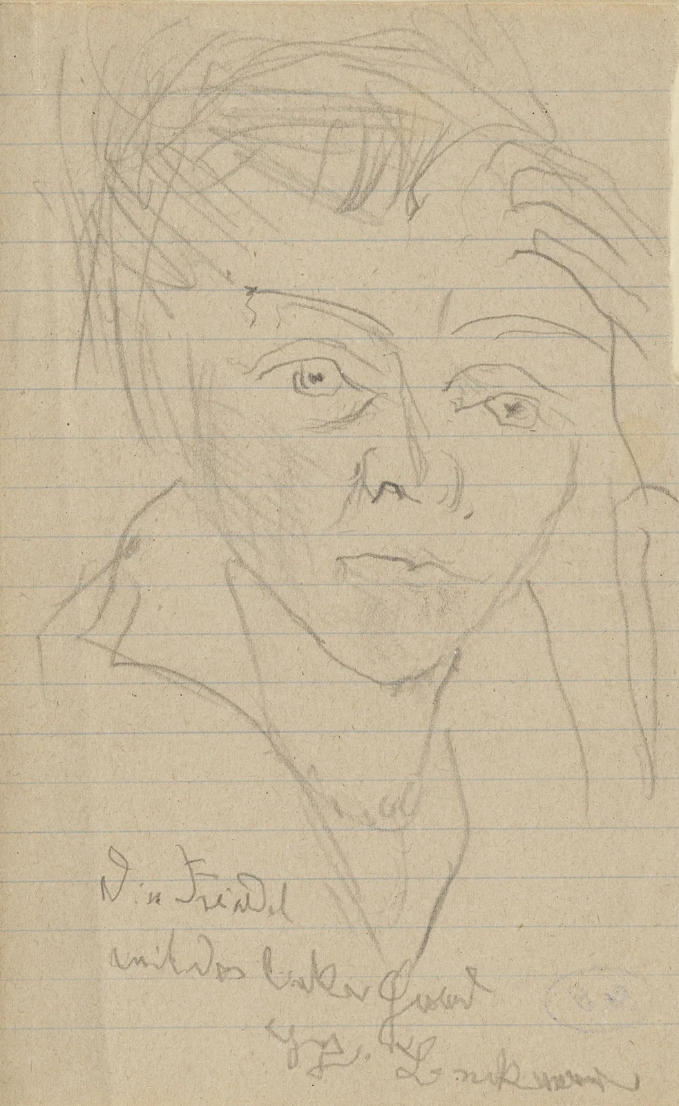 Fridel Battenberg (mit der linken Hand gezeichnet) av Max Beckmann