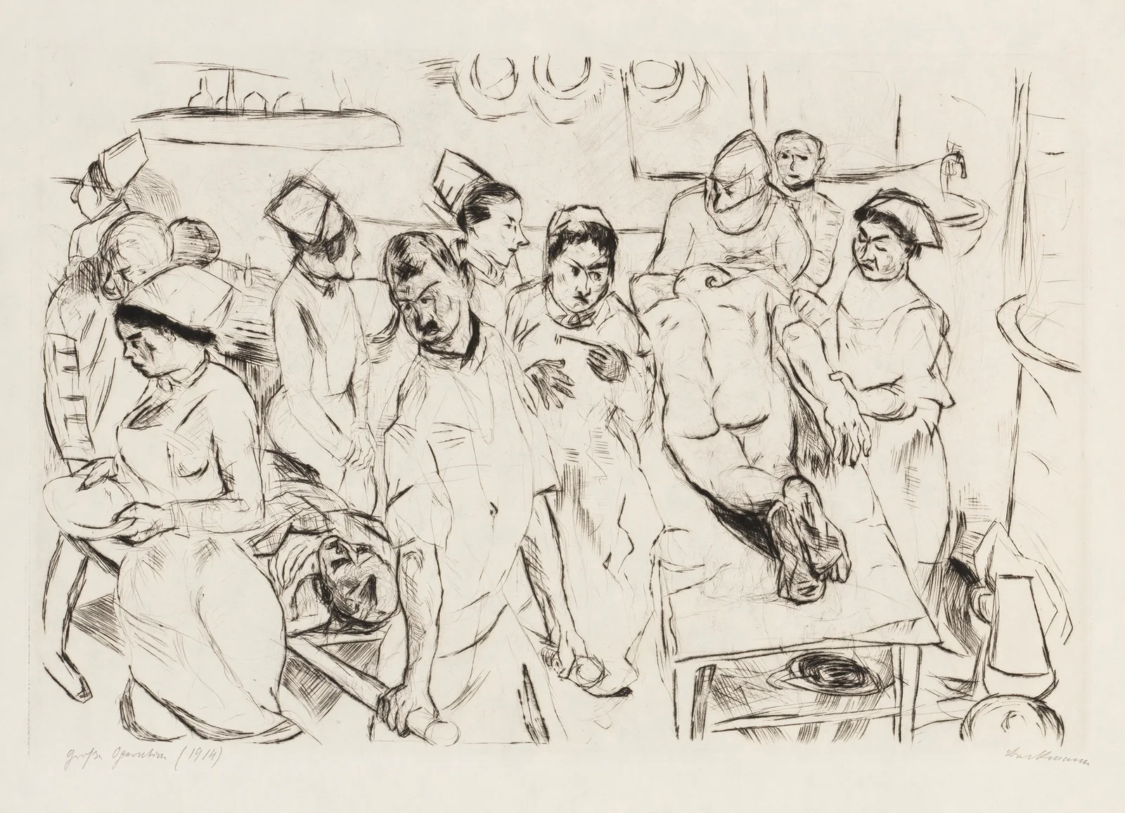 Gesichter Pl.04 av Max Beckmann