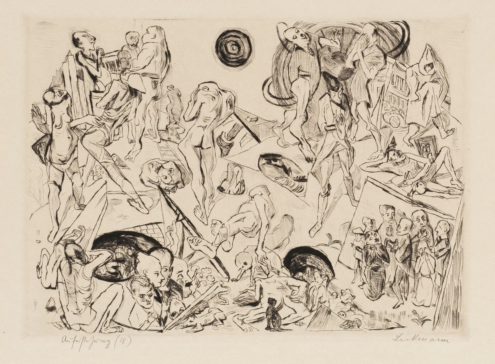Gesichter Pl.15 av Max Beckmann
