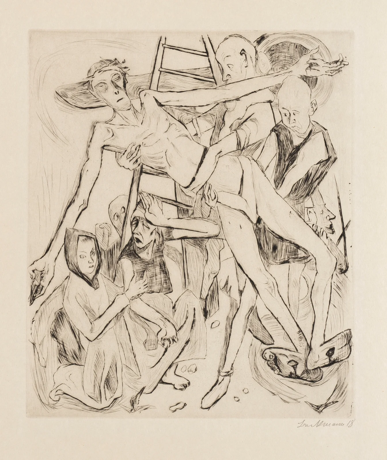 Gesichter Pl.16 av Max Beckmann