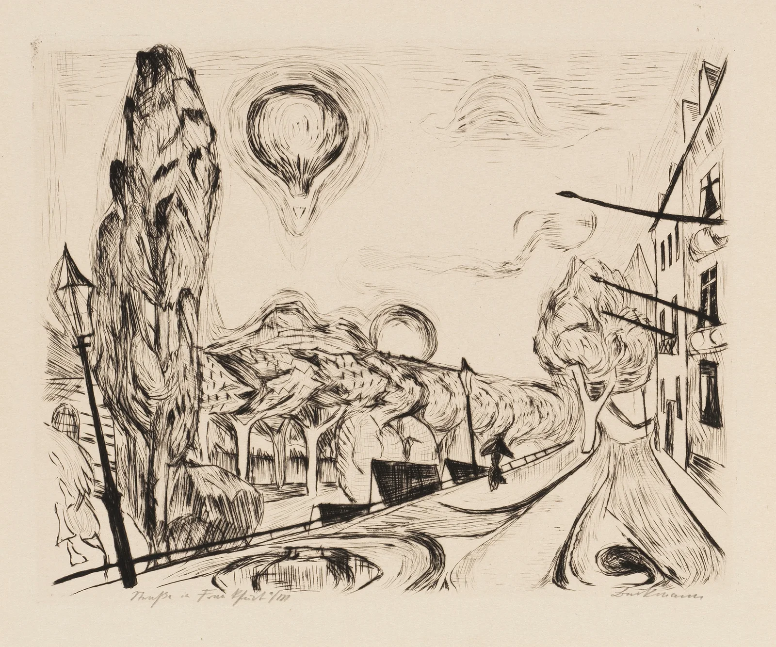 Gesichter Pl.18 av Max Beckmann