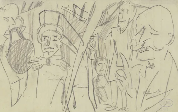 Group of Circus Artists av Max Beckmann