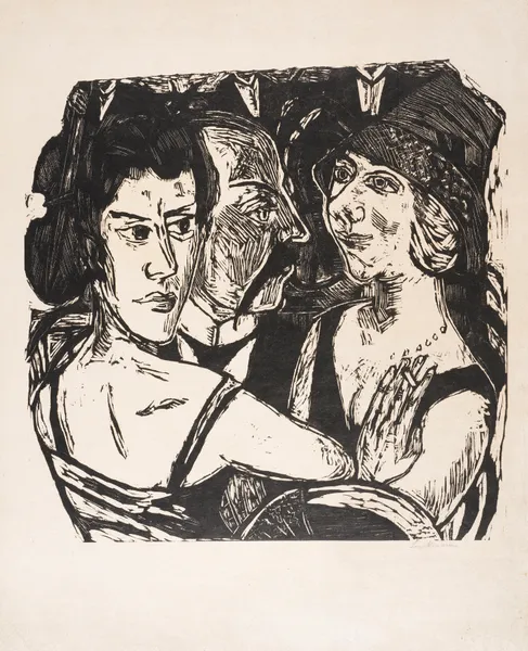Gruppenbildnis Edenbar av Max Beckmann