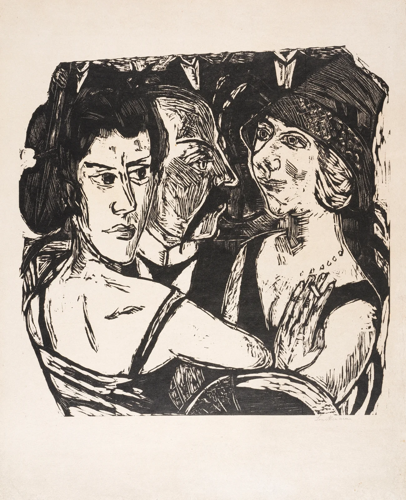 Gruppenbildnis Edenbar av Max Beckmann
