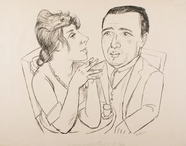 I.B. Neumann and Martha Stern av Max Beckmann