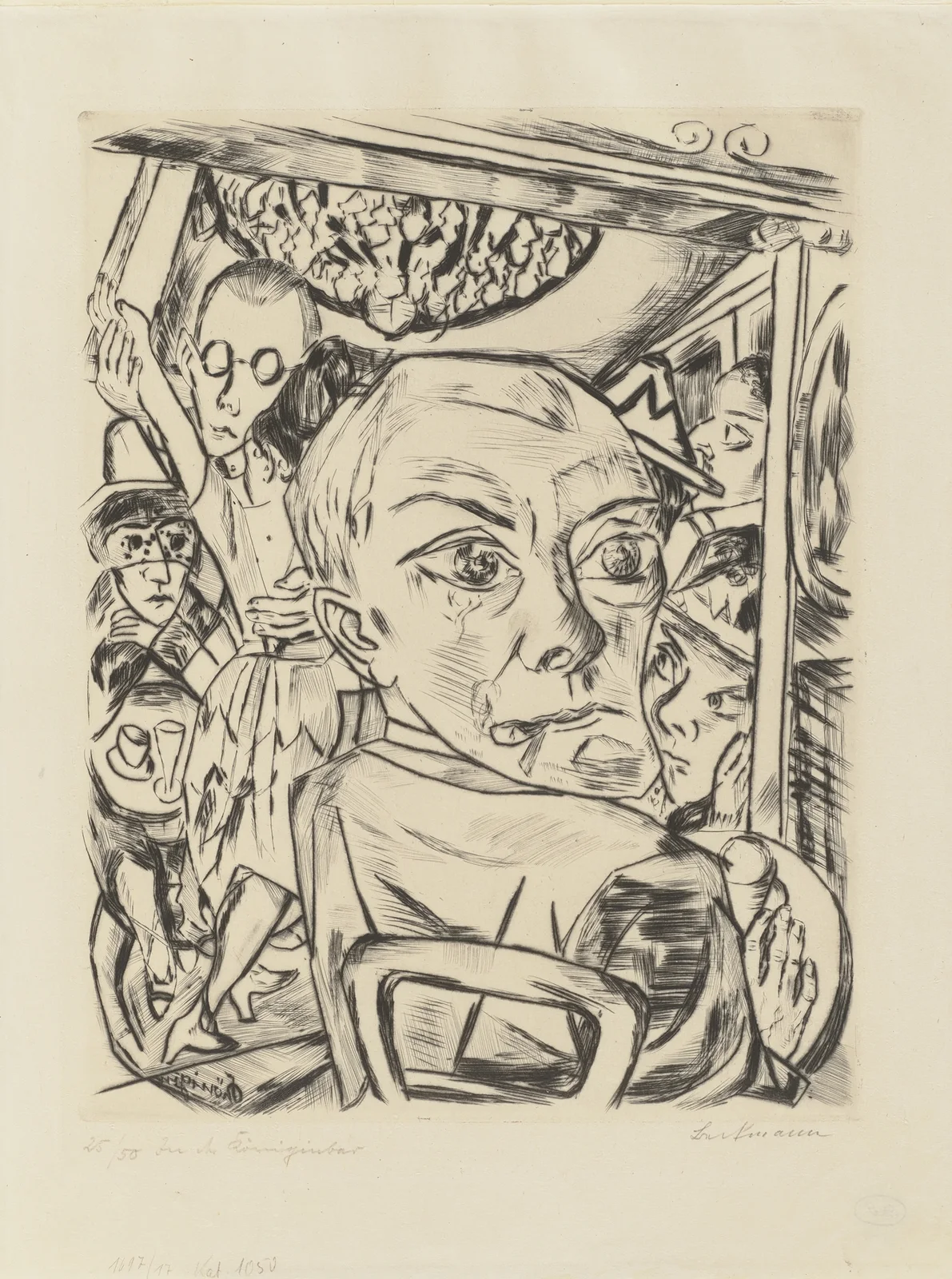 Königin Bar (Self-Portrait) av Max Beckmann