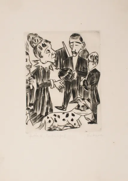 Memorial Services for the Good King Laudamus av Max Beckmann