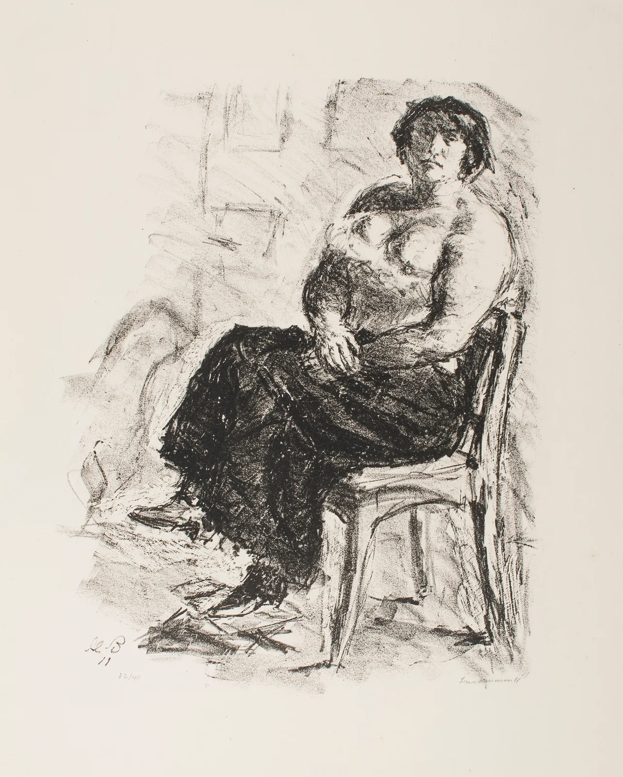 Model, 1911 av Max Beckmann