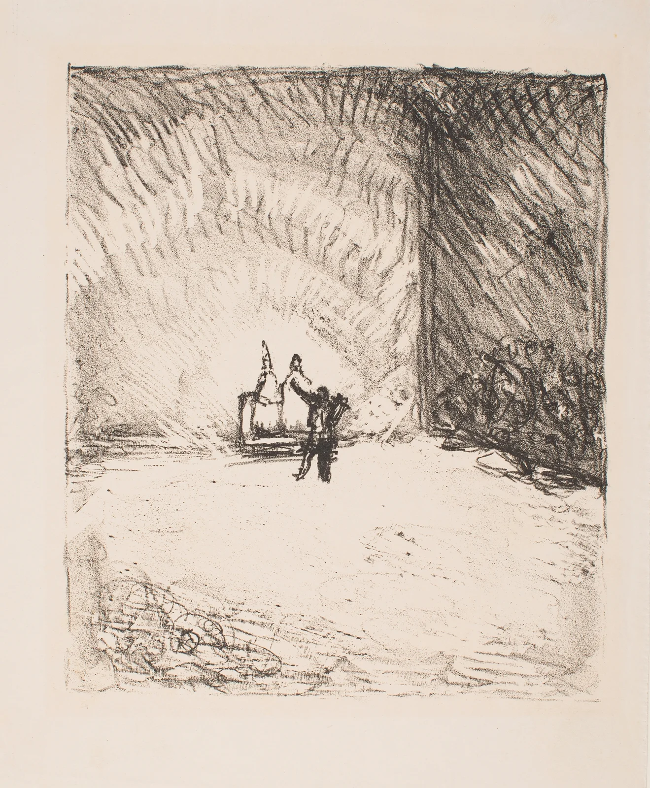 Orpheus before Pluto and Proserpina av Max Beckmann