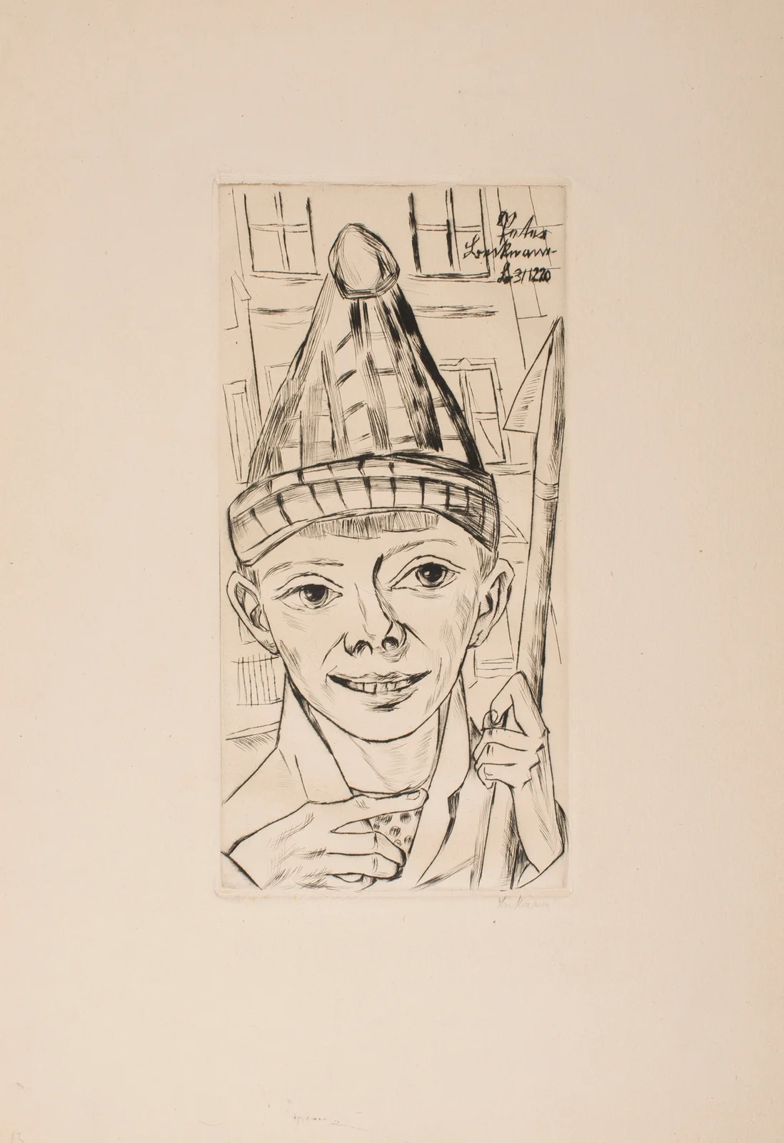 Peter in a Pointed Cap av Max Beckmann