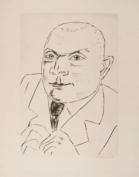 Portrait of Baron Simolin II (Large Version) av Max Beckmann