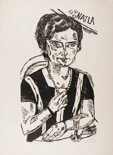Portrait of ‘Frau H. M.’ (Naila) av Max Beckmann