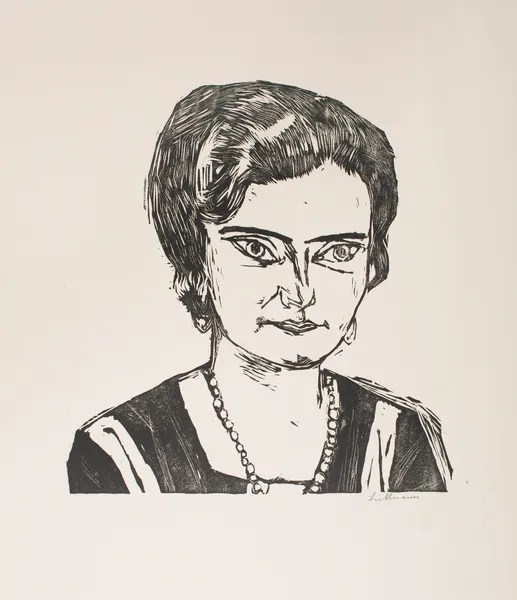 Portrait of ‘Frau H. M.’ (Naila) av Max Beckmann