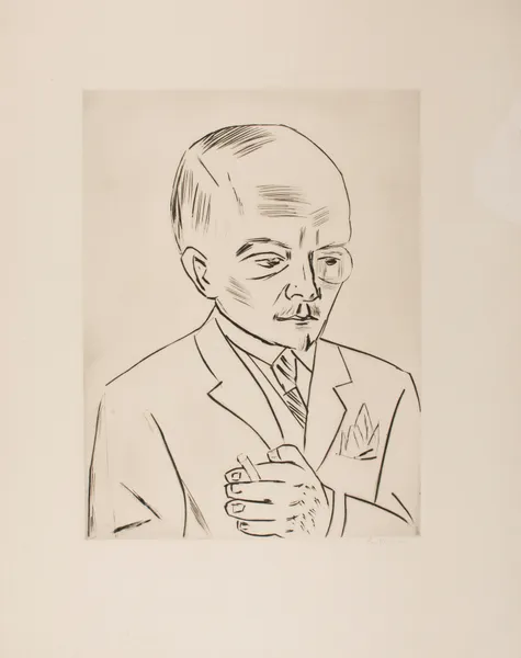 Portrait of Georg Swarzenski av Max Beckmann