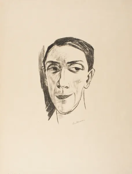 Portrait of the Actor N. M. Zeretelli, 1921 av Max Beckmann