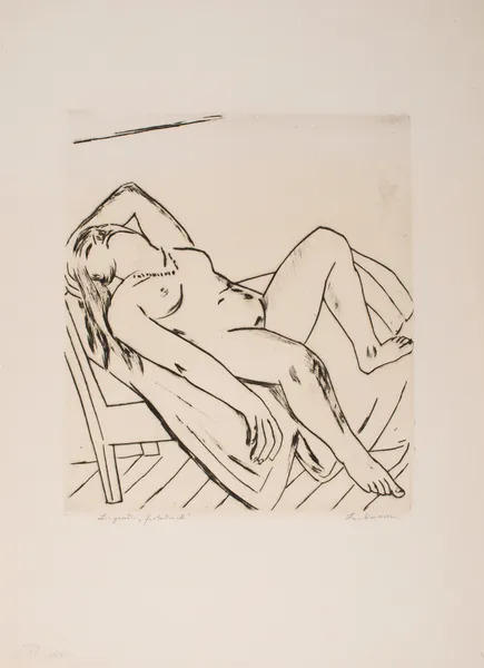 Reclining Figure av Max Beckmann