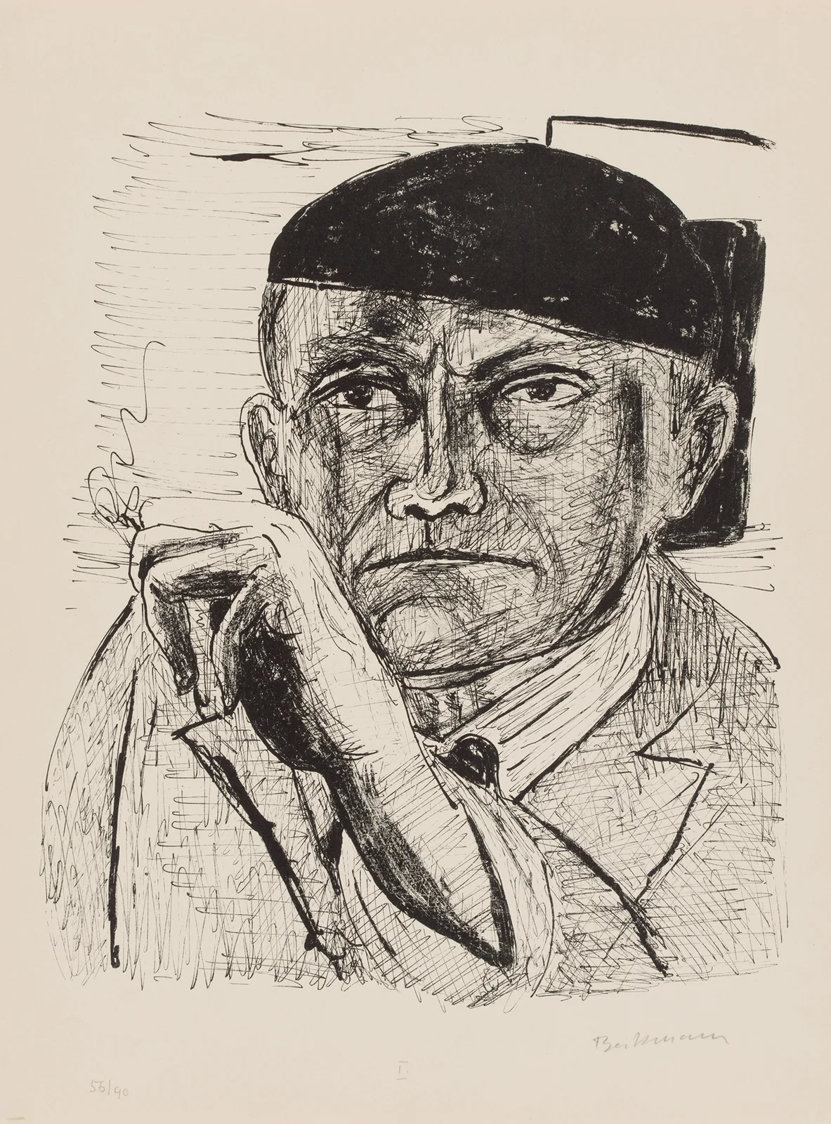 Self-Portrait av Max Beckmann