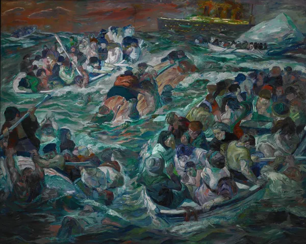 Sinking of the Titanic av Max Beckmann