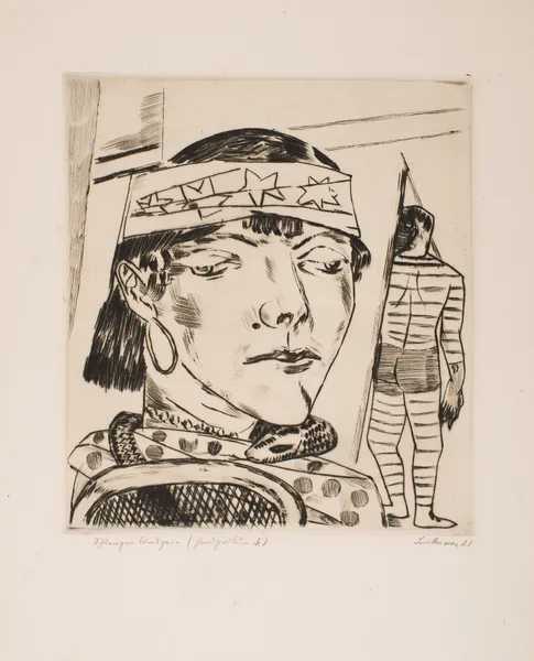 Snake Lady av Max Beckmann