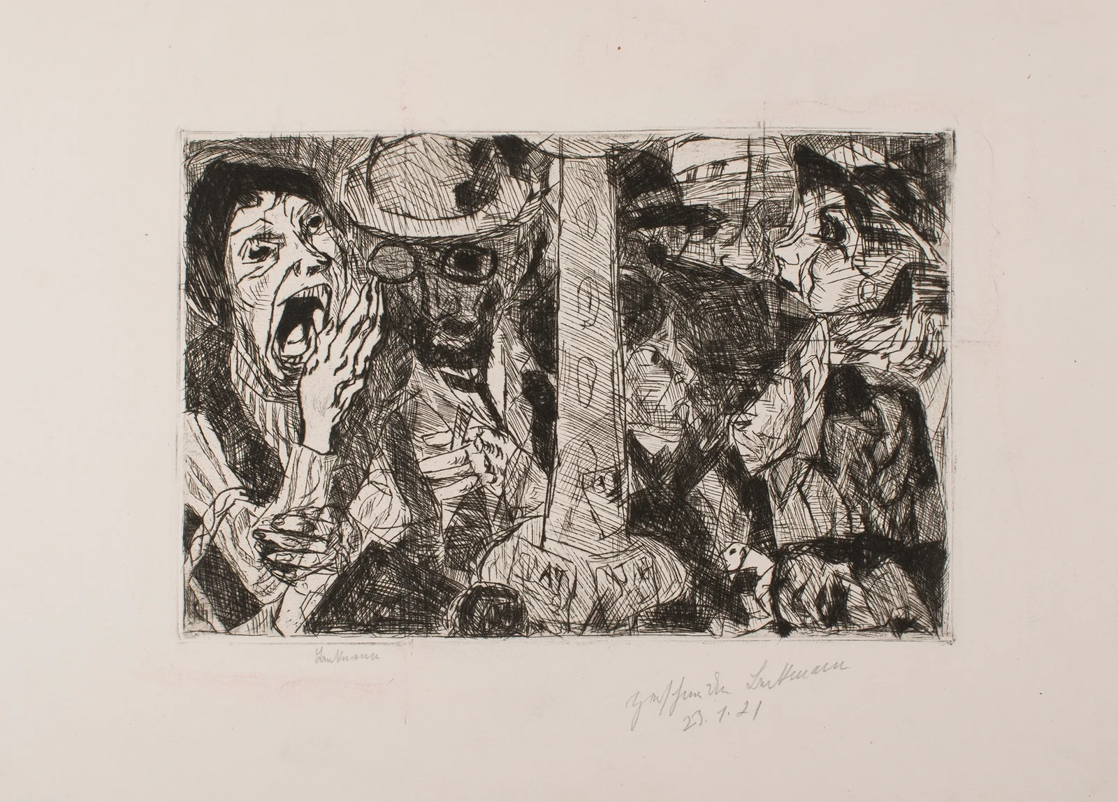 Street II av Max Beckmann