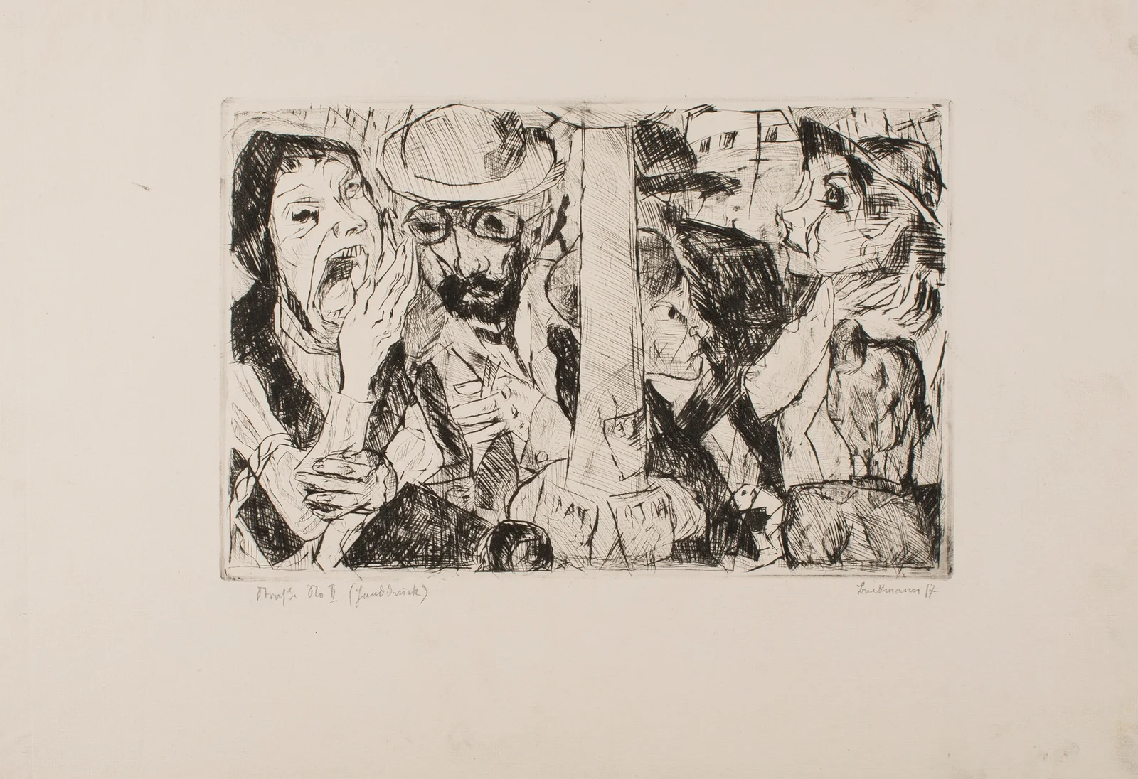 Street II av Max Beckmann