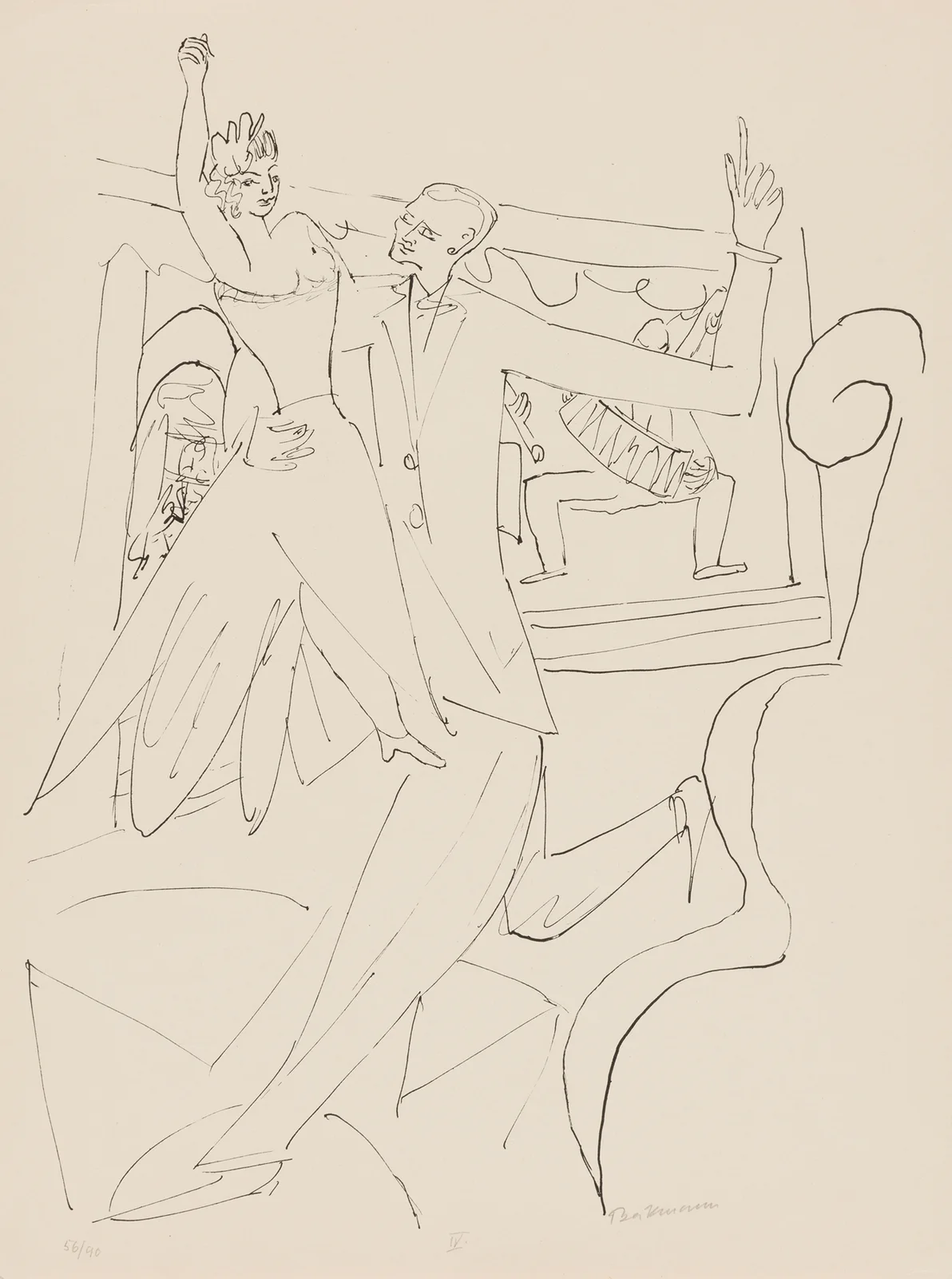 Tango av Max Beckmann