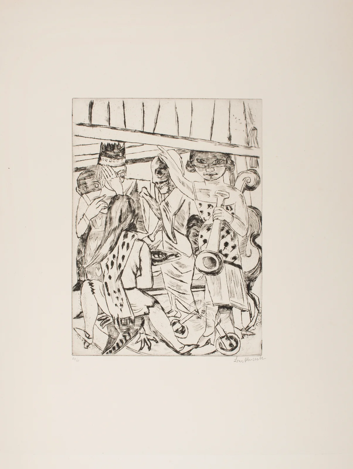 The Curtain Rises av Max Beckmann