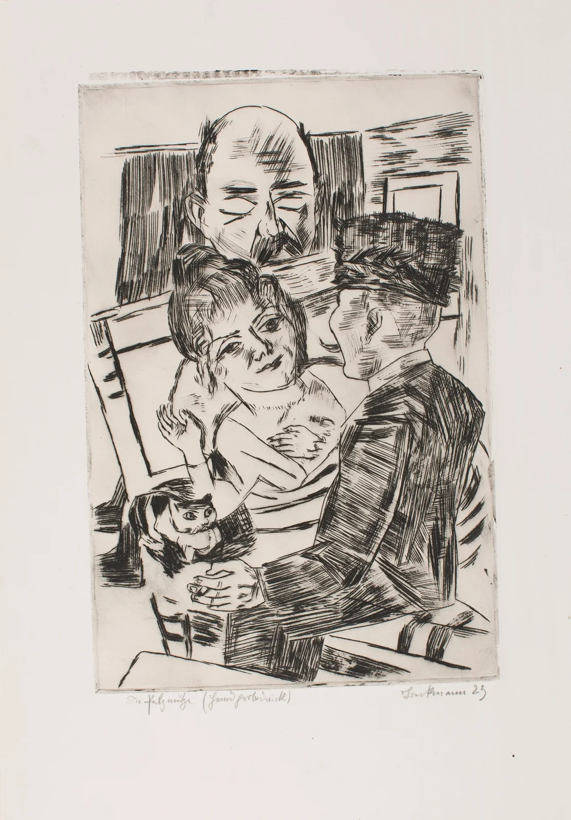 The Fur Cap av Max Beckmann