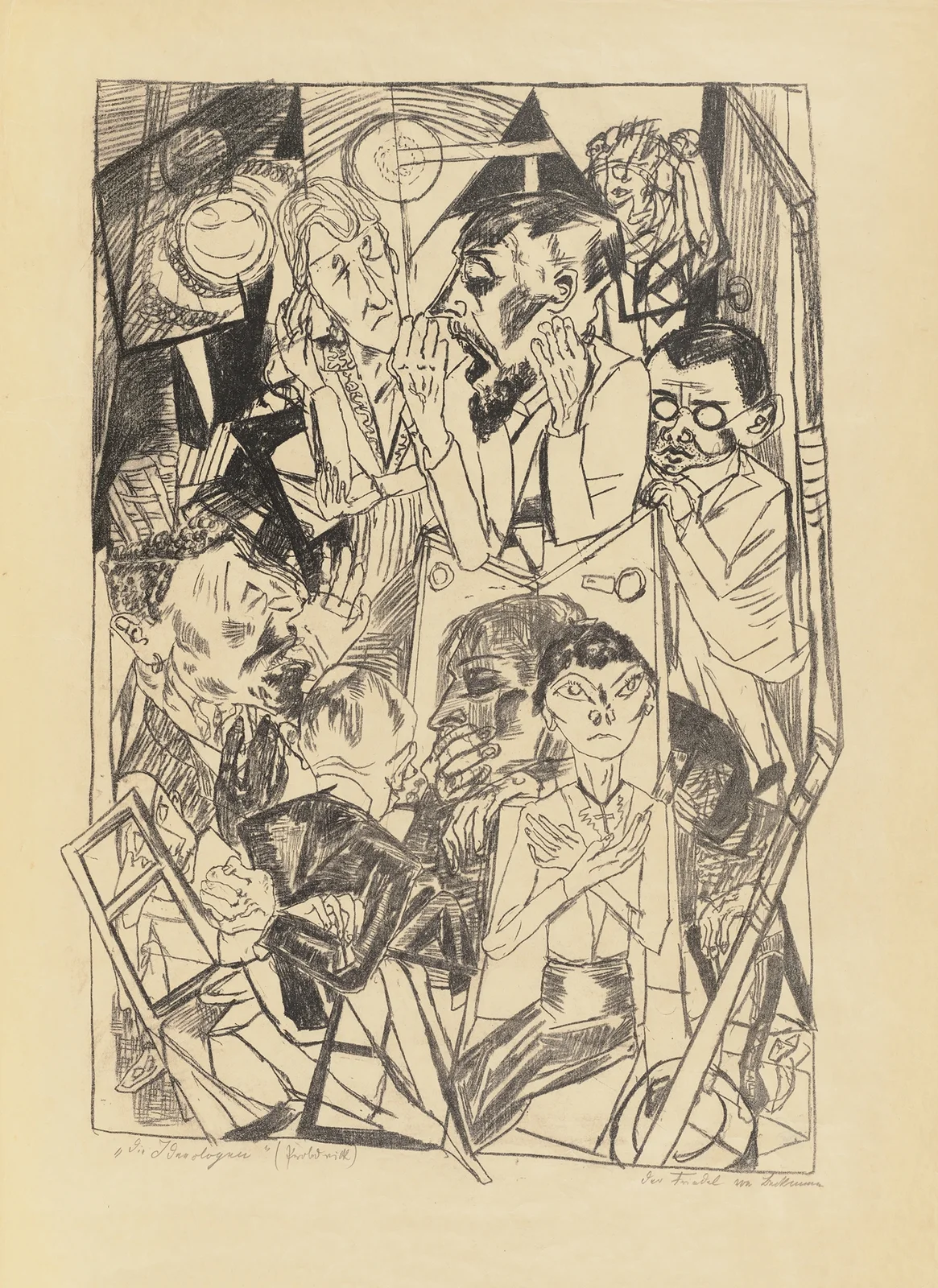 The Ideologists av Max Beckmann