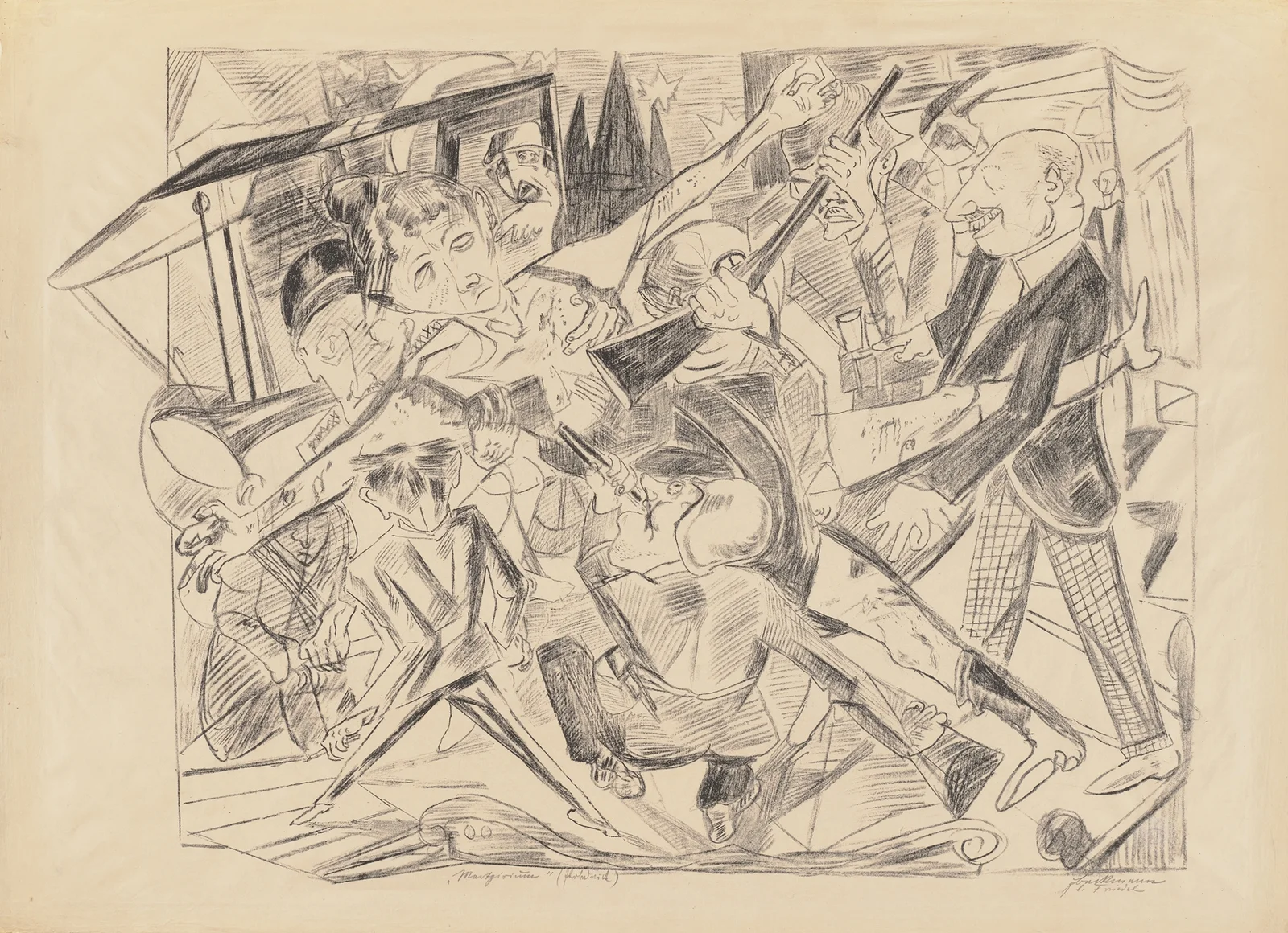The Martyrdom av Max Beckmann