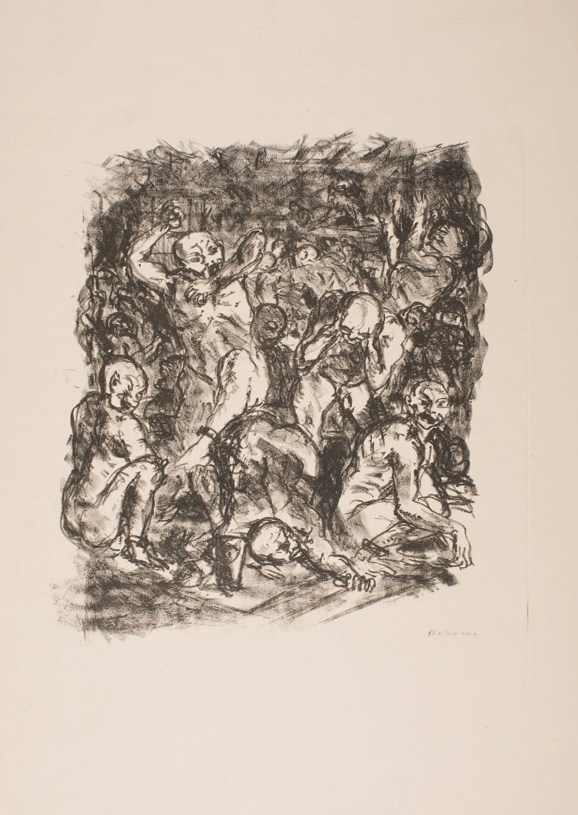 The Prisoners Bathing av Max Beckmann