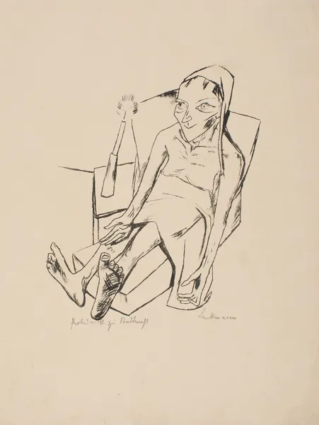 The Sick One av Max Beckmann