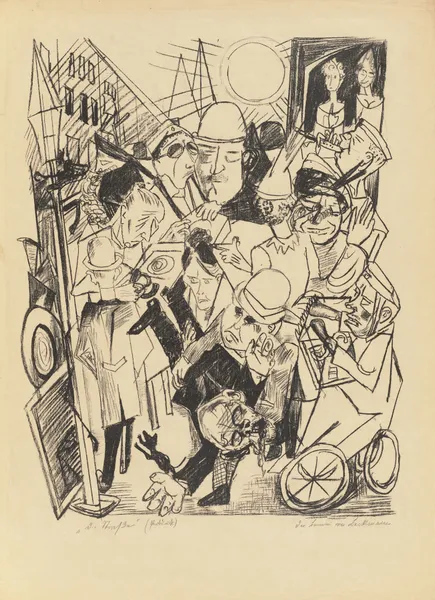 The Street av Max Beckmann