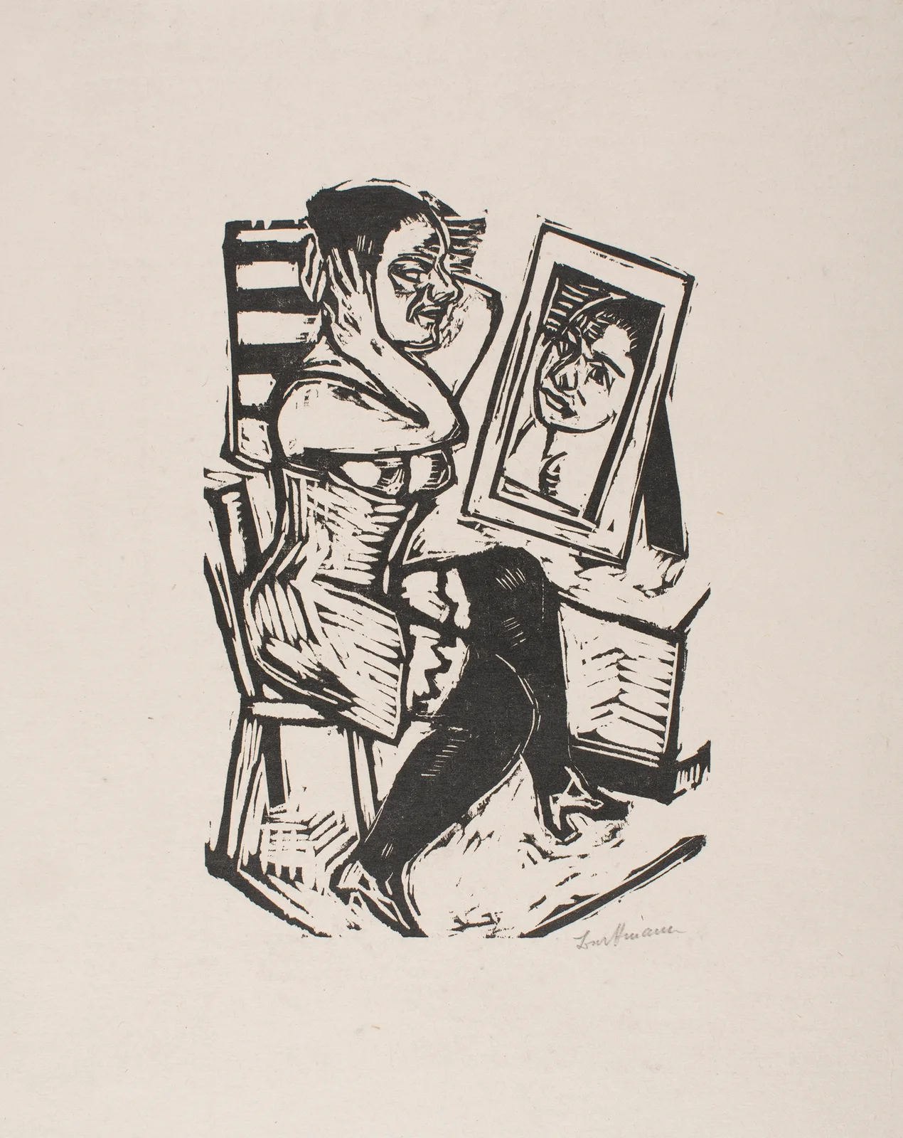 Toilette av Max Beckmann