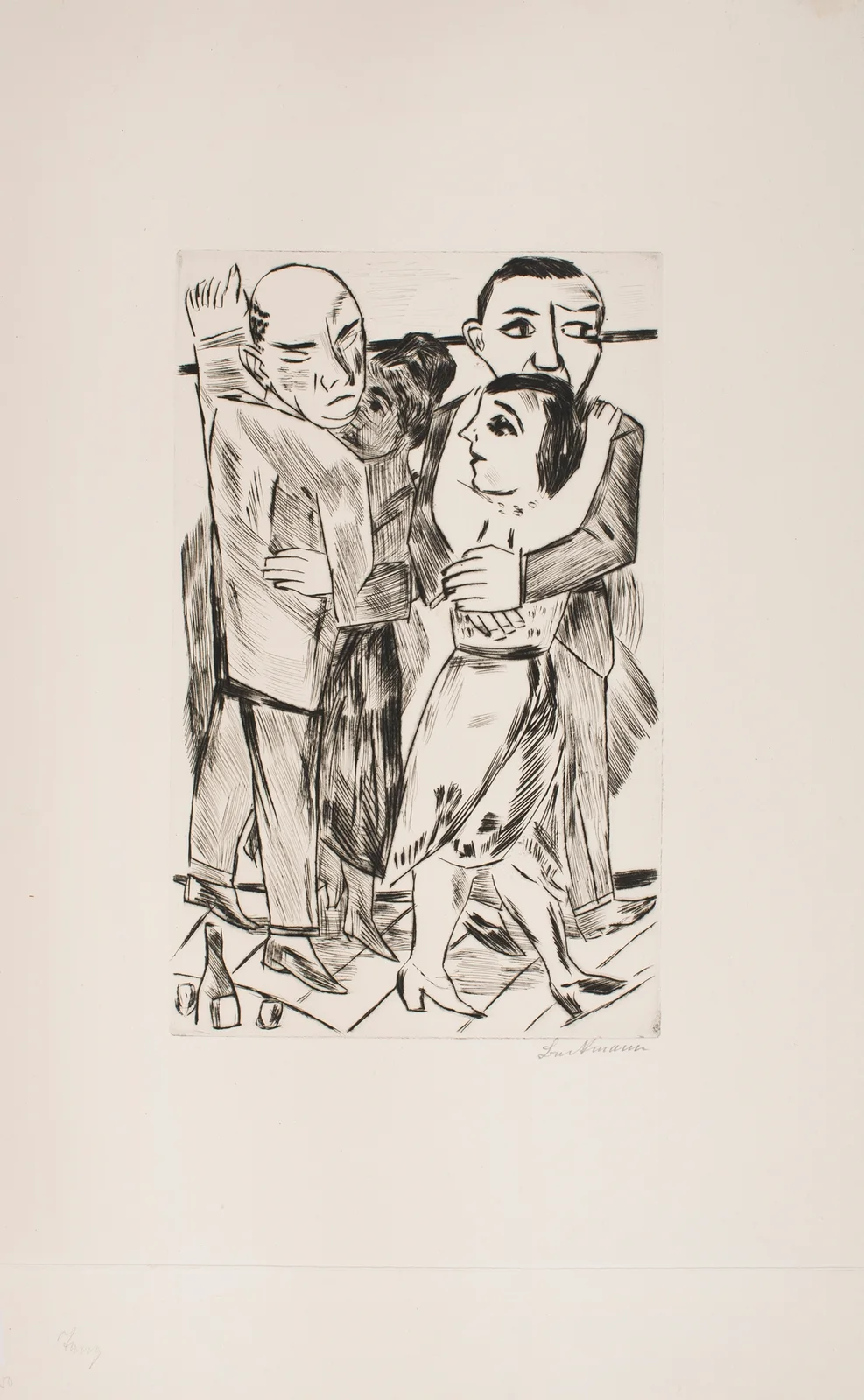 Two Dancing Couples av Max Beckmann