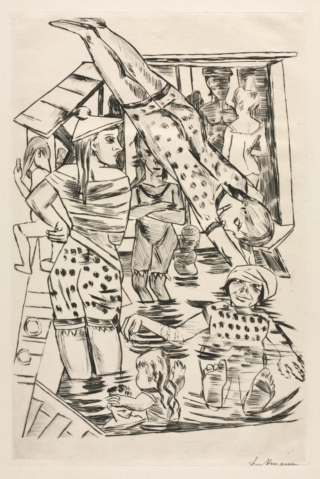 Women’s Bath av Max Beckmann