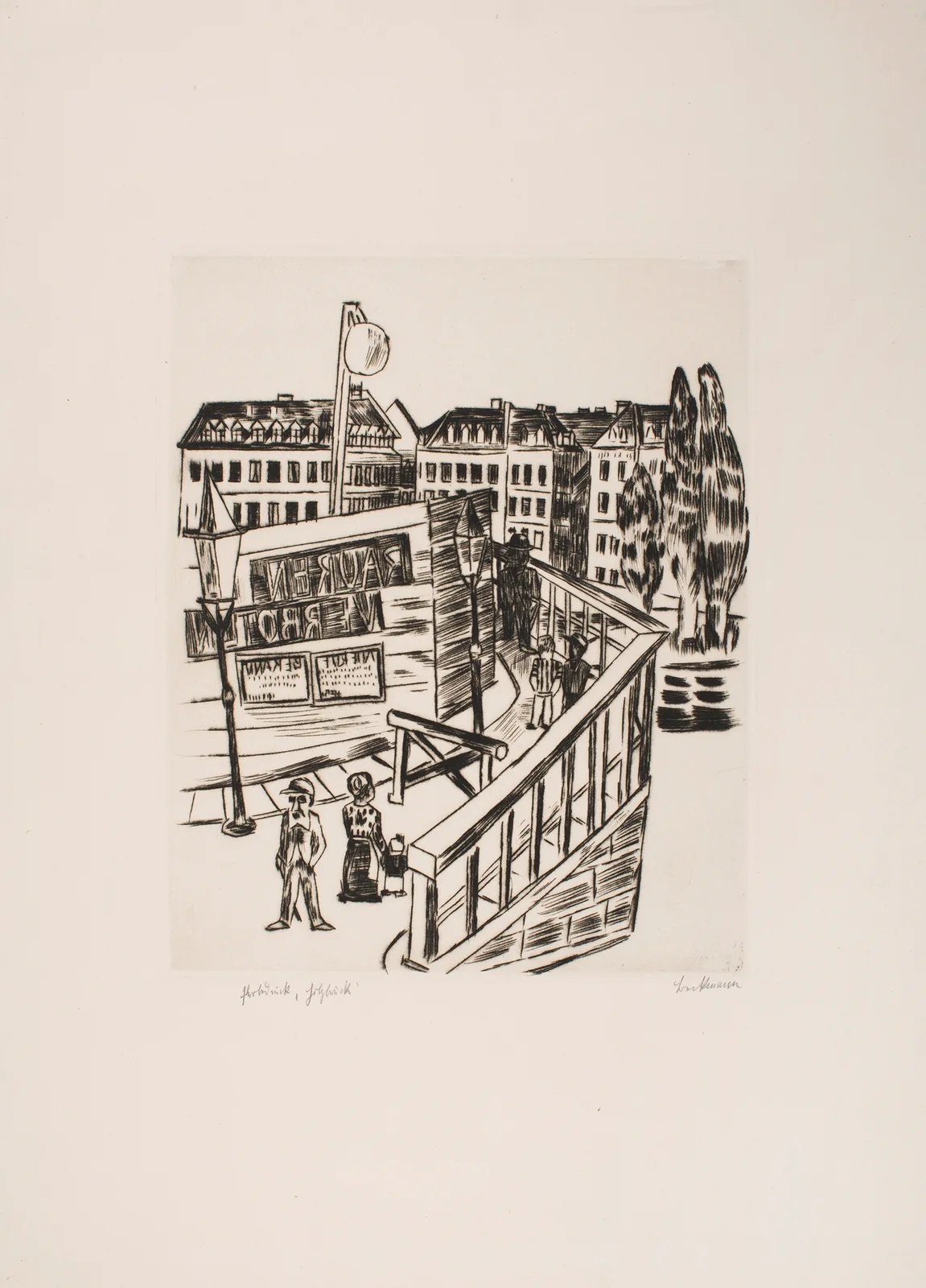 Wooden Bridge av Max Beckmann