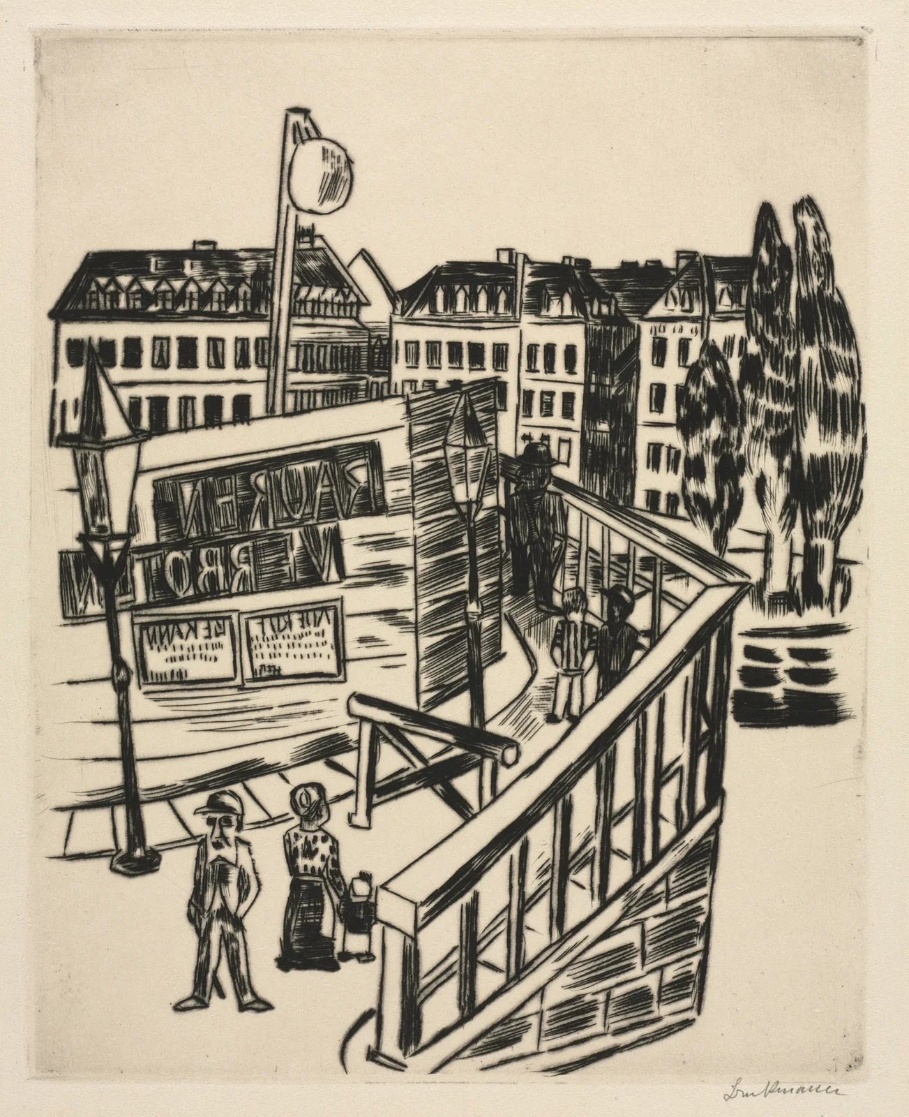 Wooden Bridge av Max Beckmann