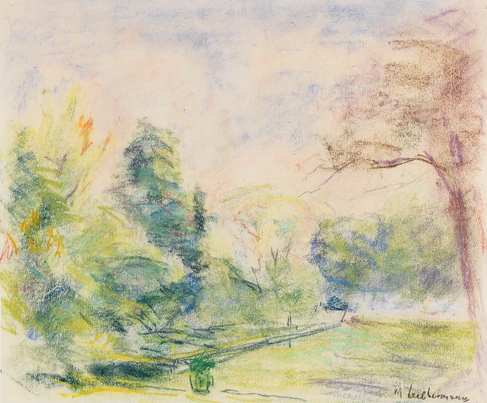 Blick in meinen Garten av Max Liebermann
