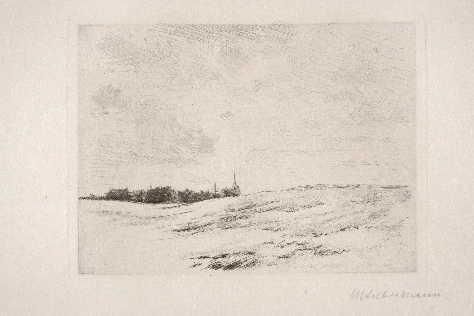 Fischerdorf av Max Liebermann