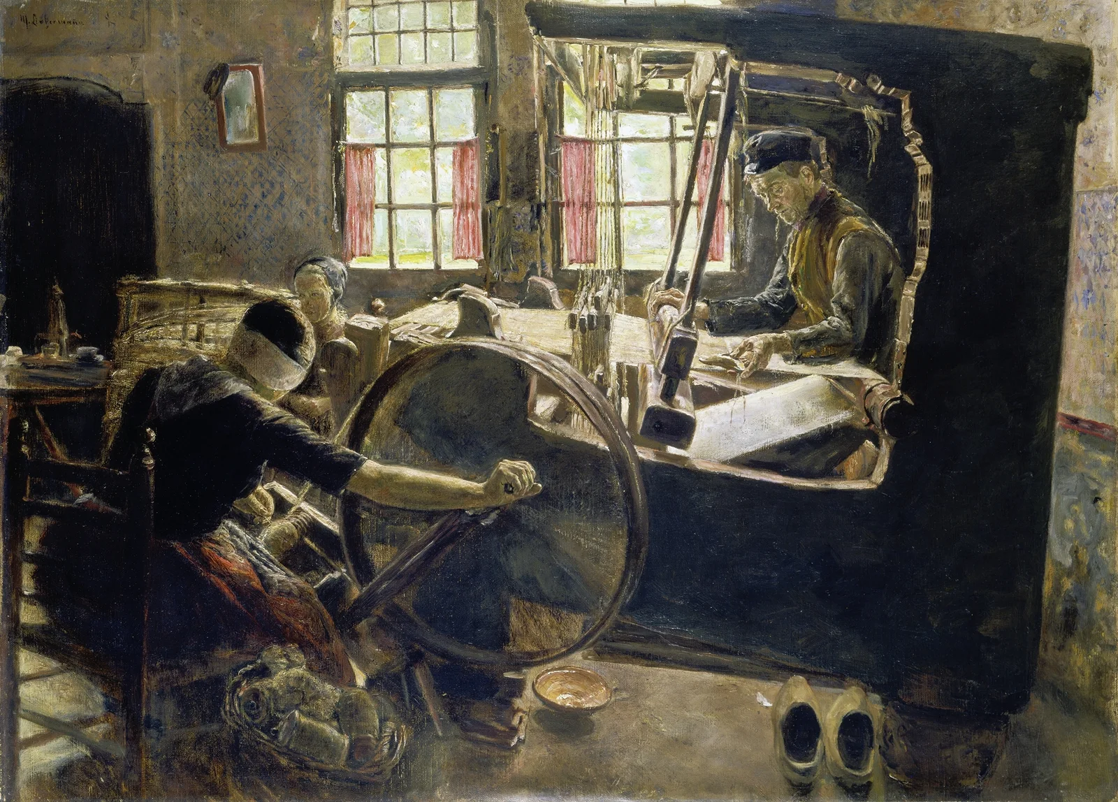 The Weaver av Max Liebermann