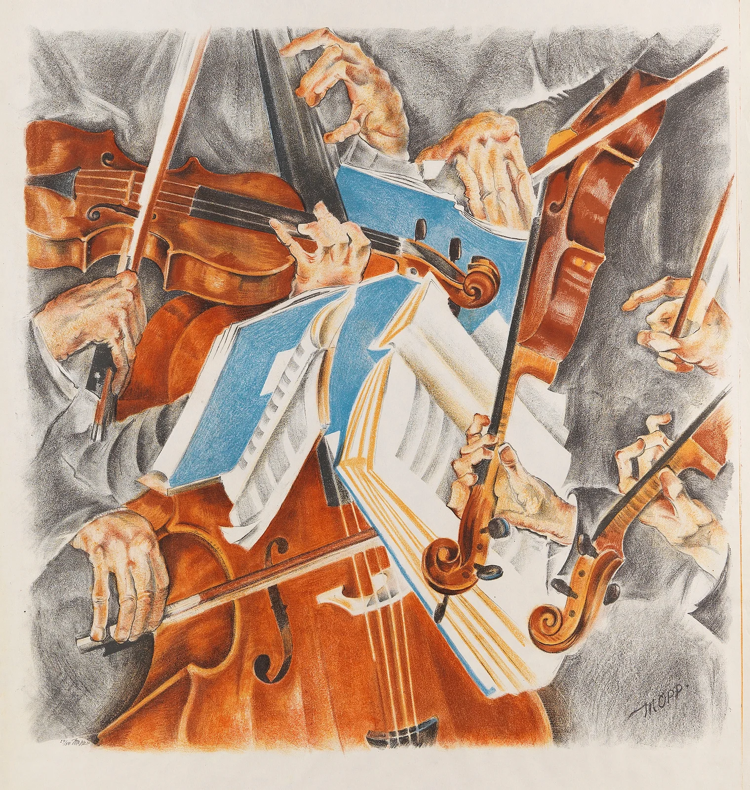 Rosé-Quartett (Klinglerquartett) av Max Oppenheimer