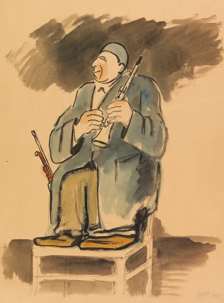 Musikal-Clown Grock av Hermann Max Pechstein