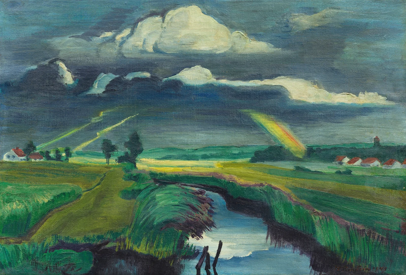 Passing thunderstorm av Hermann Max Pechstein