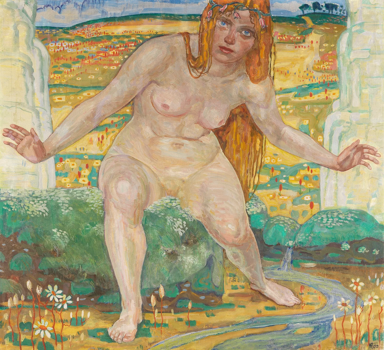 The Source av Hermann Max Pechstein