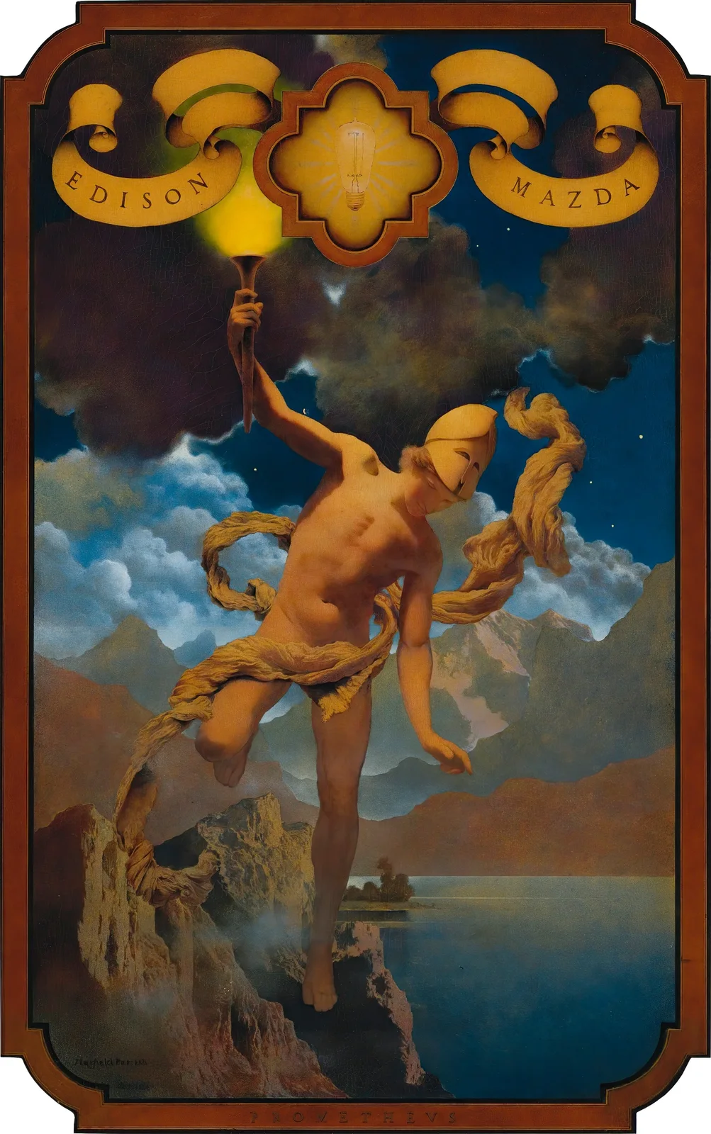 Prometheus av Maxfield Parrish
