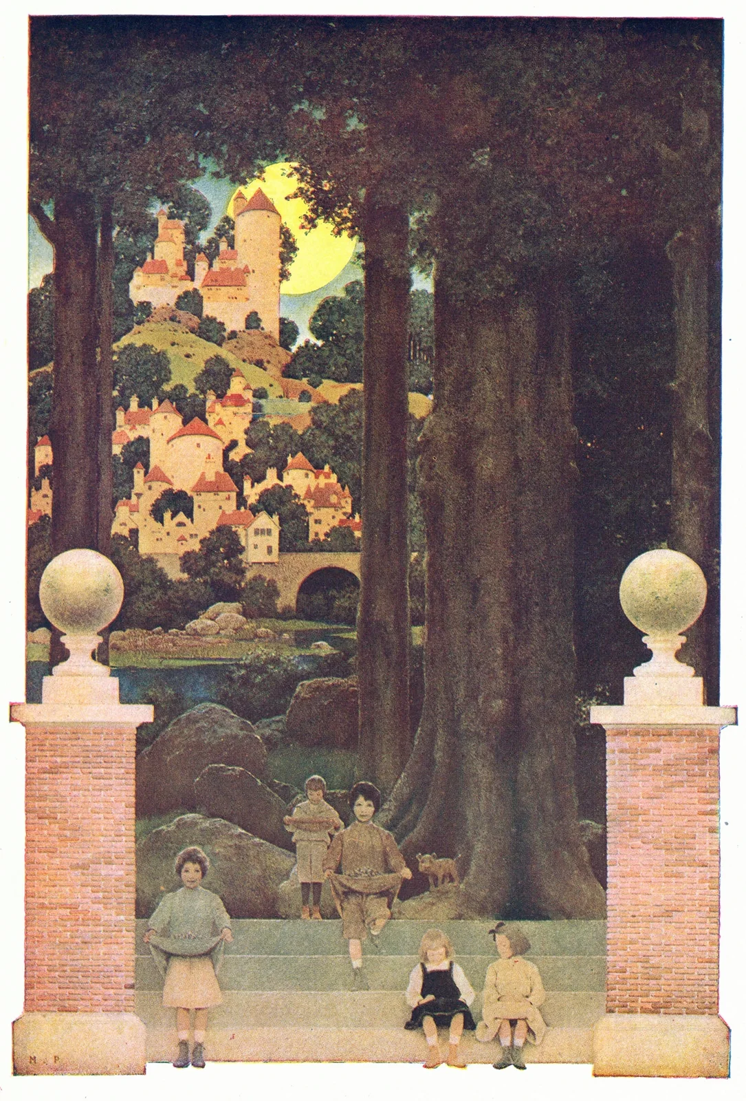 The Sugar-Plum Tree av Maxfield Parrish